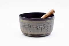 Cuenco tibetano grabado 