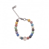 Pulsera ágata bicolor 